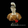 marble roman soldier head statue